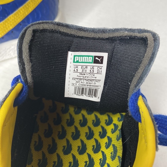 Puma Clyde in Blue and Dandelion Yellow, 5.5 - Picture 15 of 16